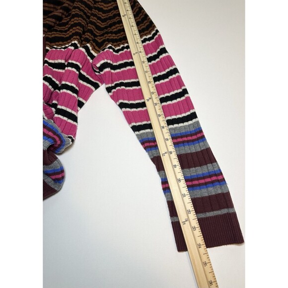 Lane Bryant Button Front Colorful Stripe Ribbed Duster Cardigan Women's 22/24 - Picture 12 of 12